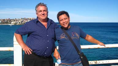 With Yo at Bondi, November 2007