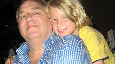 'With great-nephew Thomas. Pattaya , August 2008.